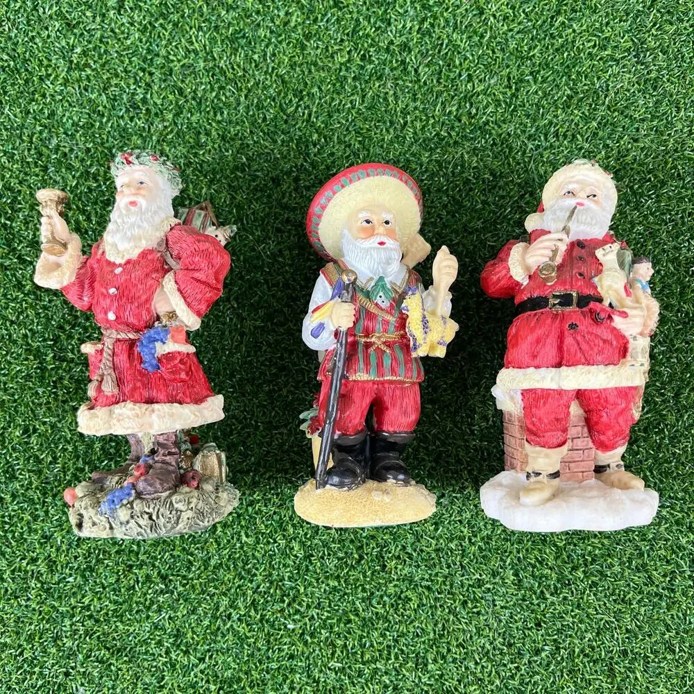 Vintage Lot 1992 International Santa Claus Collection Santa Figurine